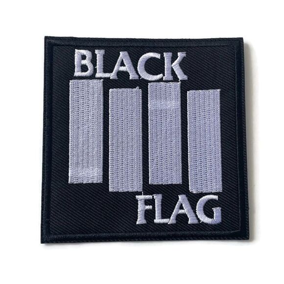 Black Flag Embroidered Patch - Picture 1 of 4